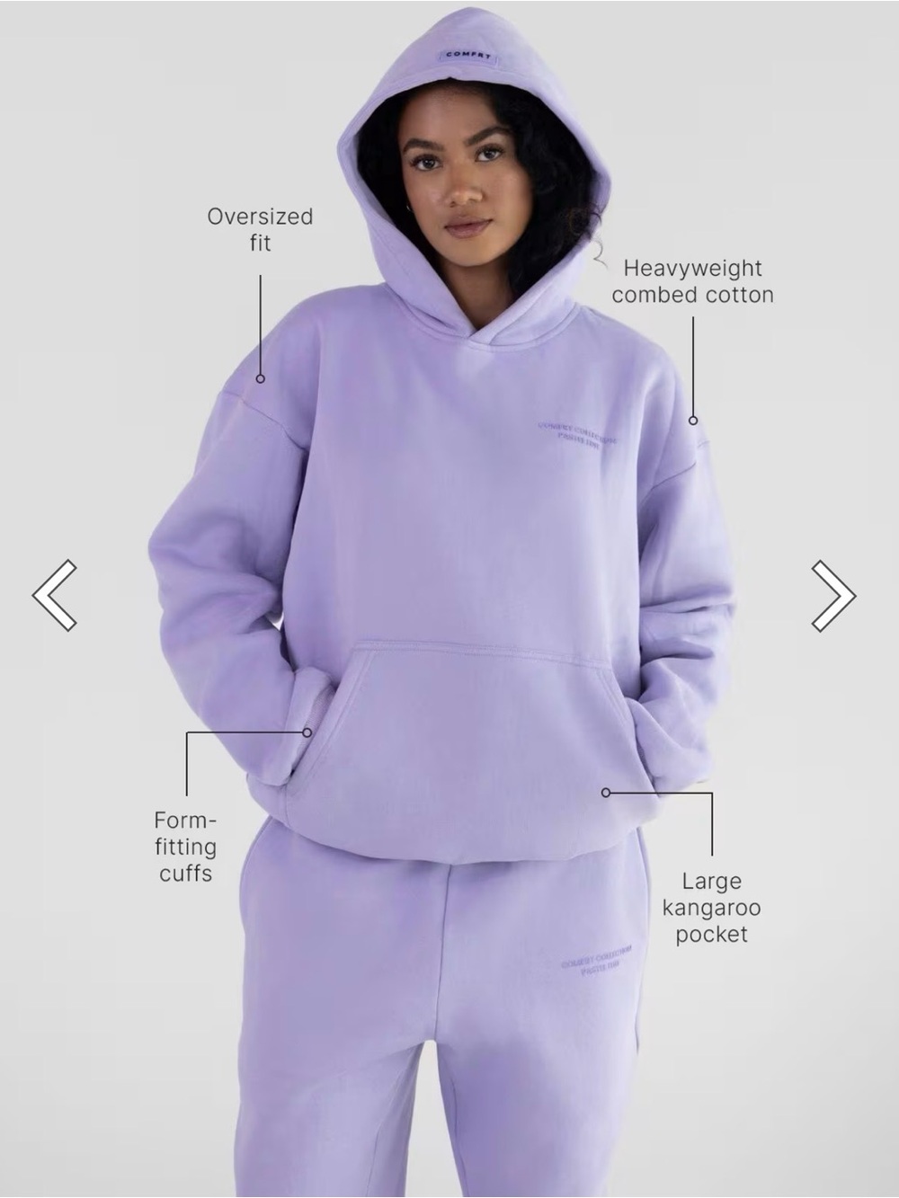 Pastel Comfrt Hoodie Limited Edition: Lavender Hoodie